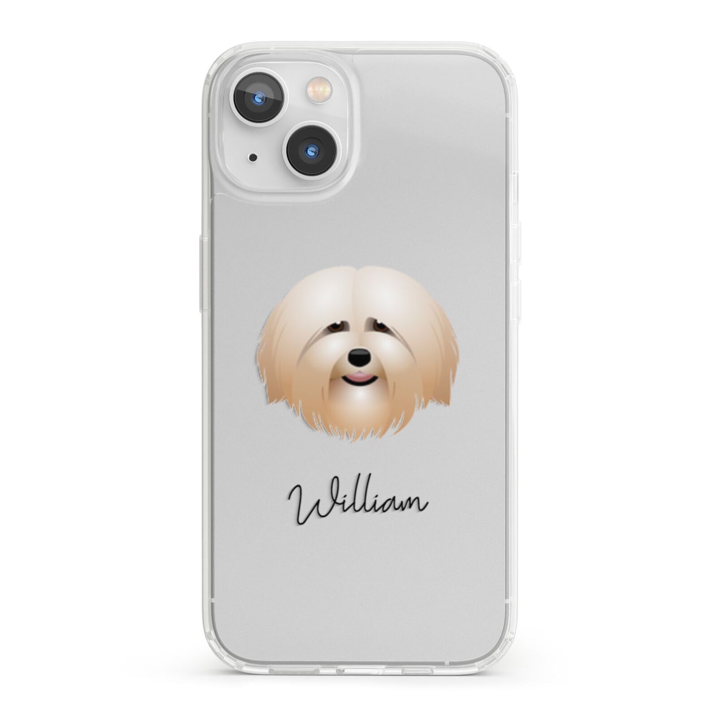 Havanese Personalised iPhone 13 Clear Bumper Case