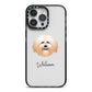 Havanese Personalised iPhone 14 Pro Max Black Impact Case on Silver phone