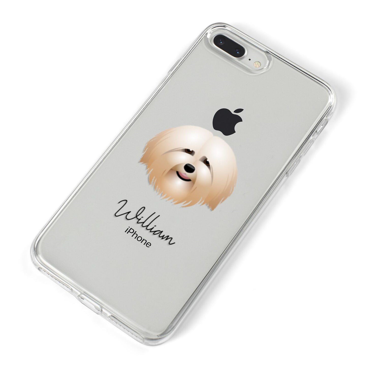 Havanese Personalised iPhone 8 Plus Bumper Case on Silver iPhone Alternative Image
