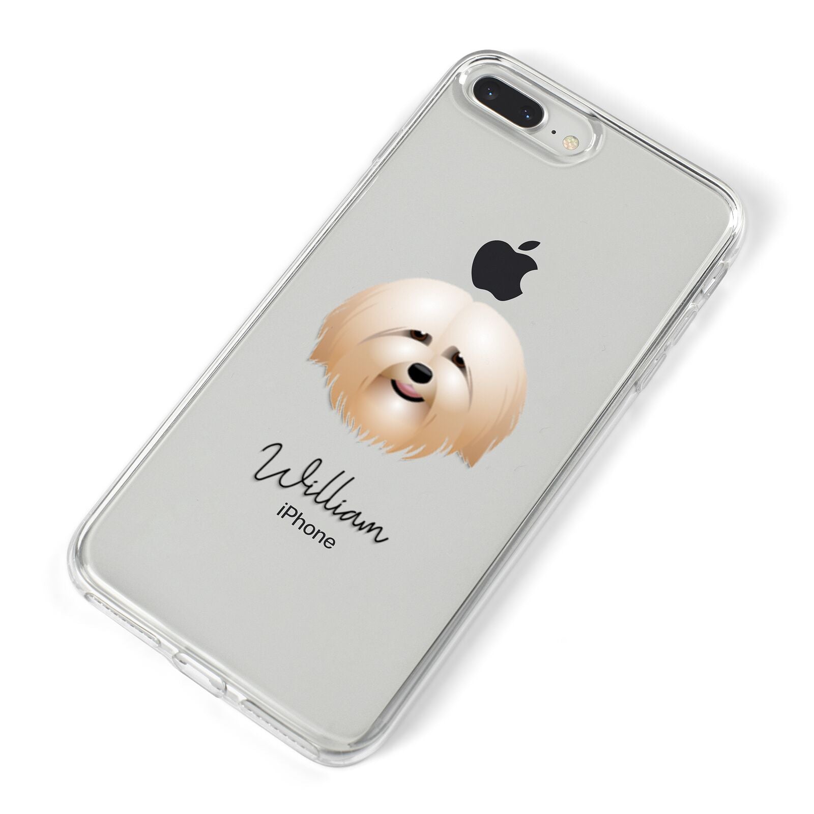Havanese Personalised iPhone 8 Plus Bumper Case on Silver iPhone Alternative Image