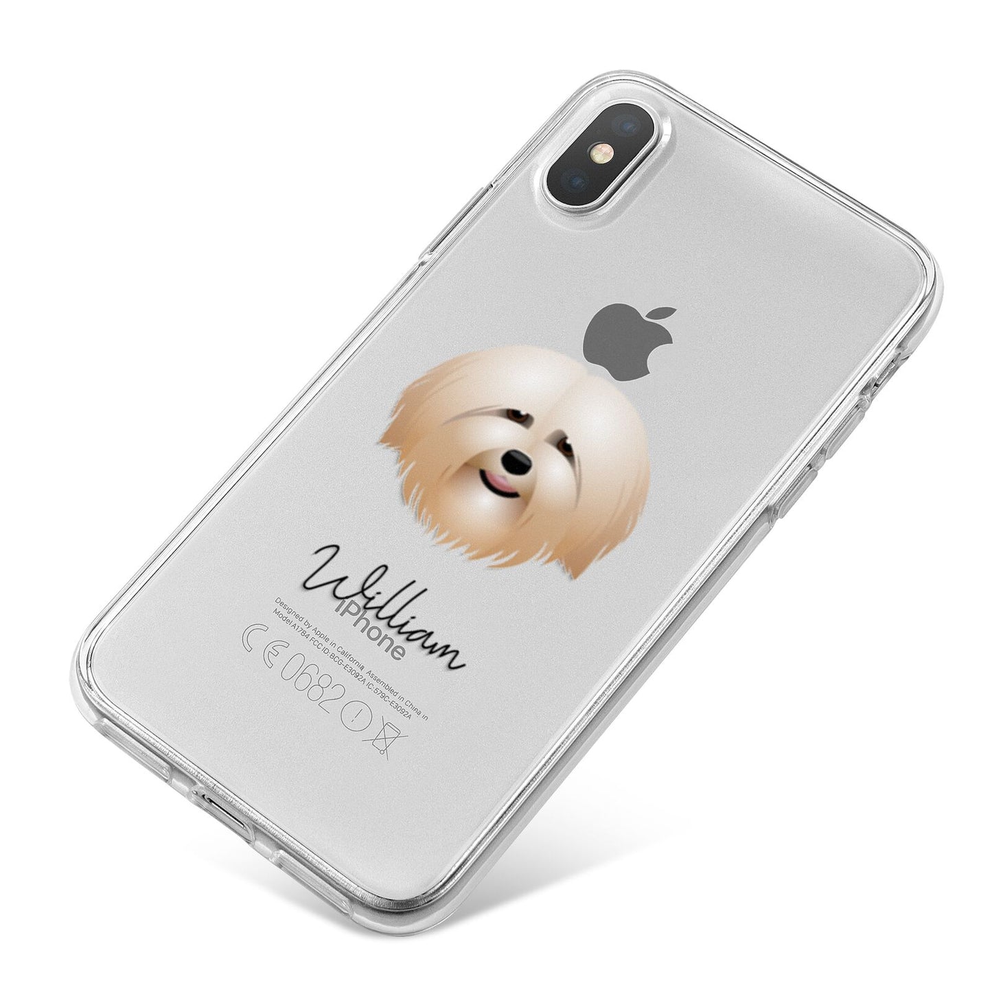 Havanese Personalised iPhone X Bumper Case on Silver iPhone
