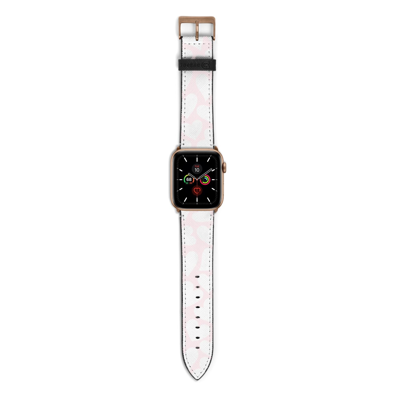 Heart Apple Watch Strap with Gold Hardware