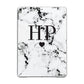 Heart Decal Marble Initials Personalised Apple iPad Grey Case