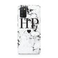Heart Decal Marble Initials Personalised Samsung A02s Case