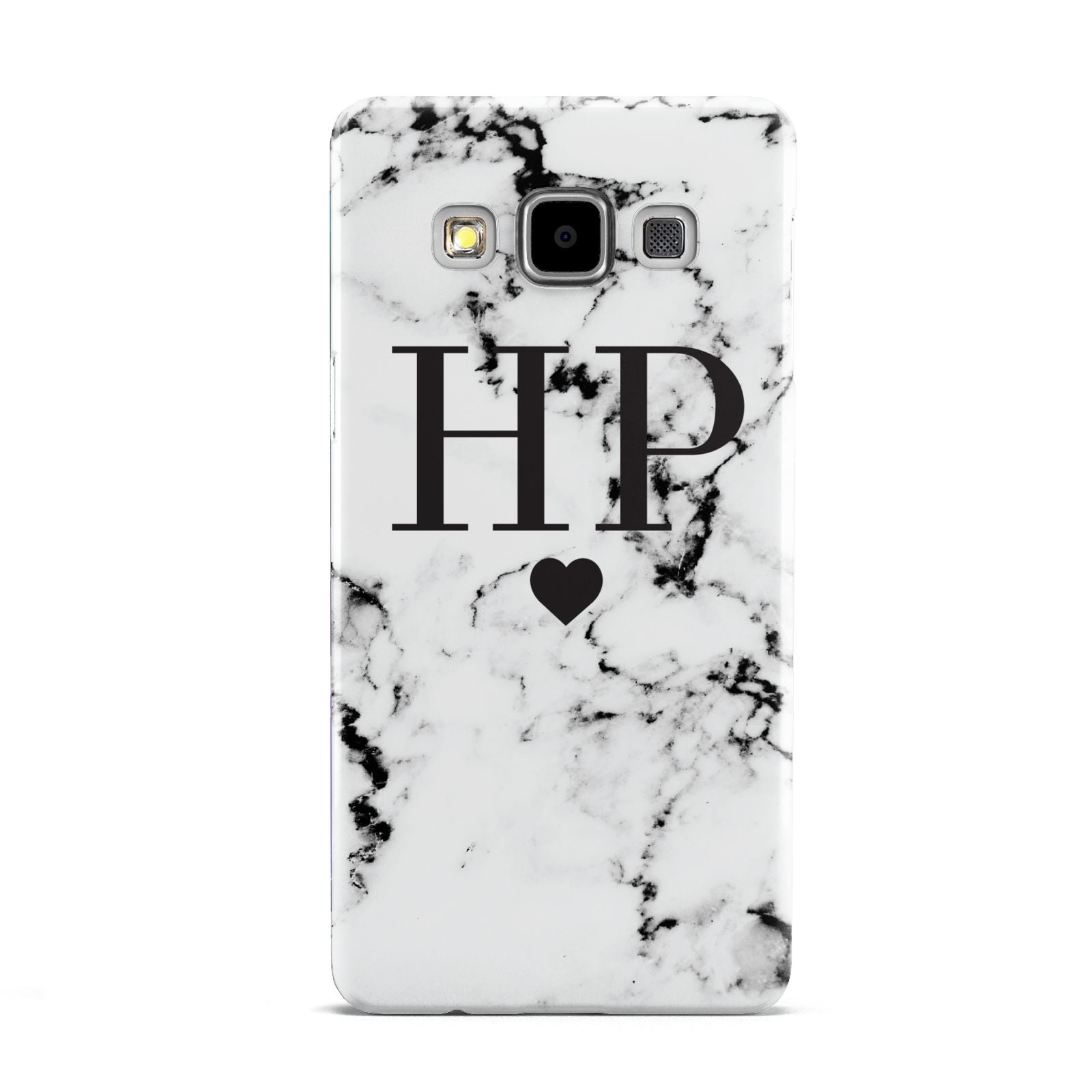 Heart Decal Marble Initials Personalised Samsung Galaxy A5 Case