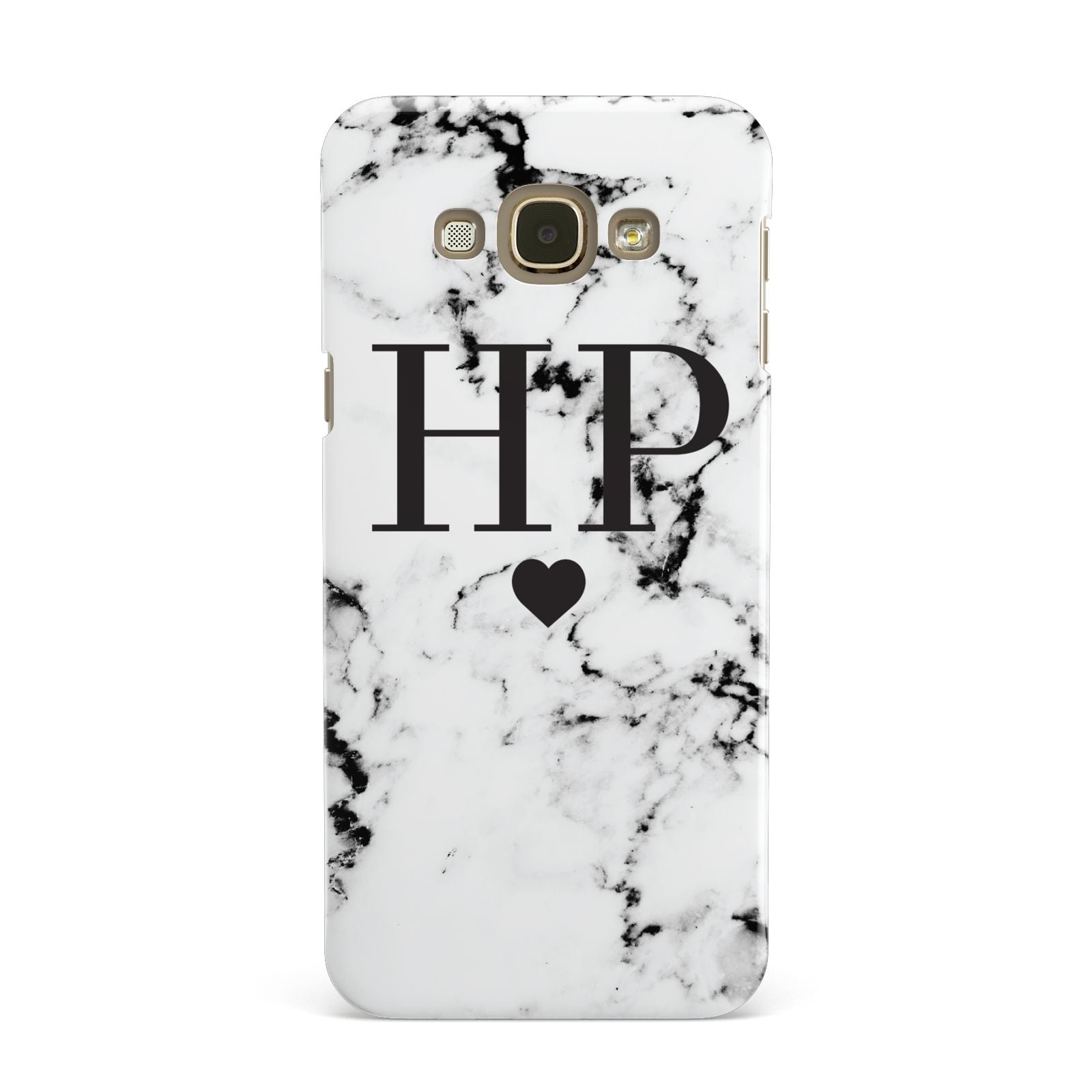 Heart Decal Marble Initials Personalised Samsung Galaxy A8 Case