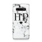 Heart Decal Marble Initials Personalised Samsung Galaxy S10 Plus Case