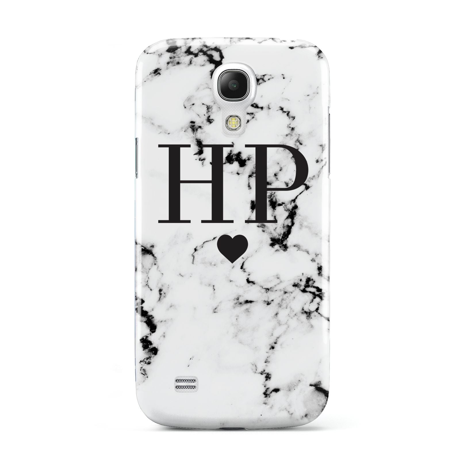 Heart Decal Marble Initials Personalised Samsung Galaxy S4 Mini Case