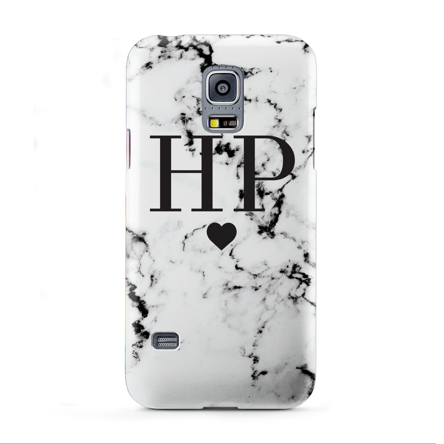 Heart Decal Marble Initials Personalised Samsung Galaxy S5 Mini Case