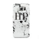 Heart Decal Marble Initials Personalised Samsung Galaxy S6 Case