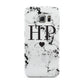 Heart Decal Marble Initials Personalised Samsung Galaxy S6 Edge Case