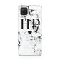 Heart Decal Marble Initials Personalised Samsung M12 Case