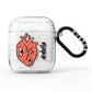 Heart Eyes Halloween Personalised AirPods Glitter Case
