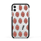 Heart Eyes Halloween Personalised Apple iPhone 11 in White with Black Impact Case