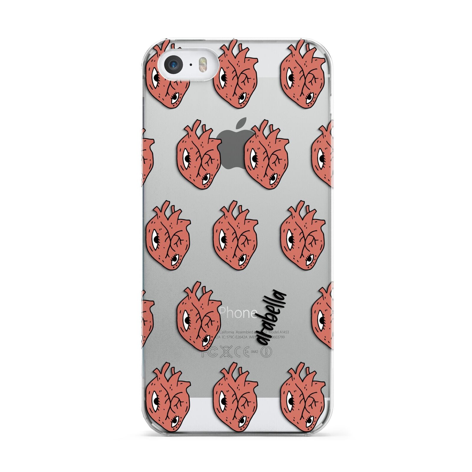 Heart Eyes Halloween Personalised Apple iPhone 5 Case