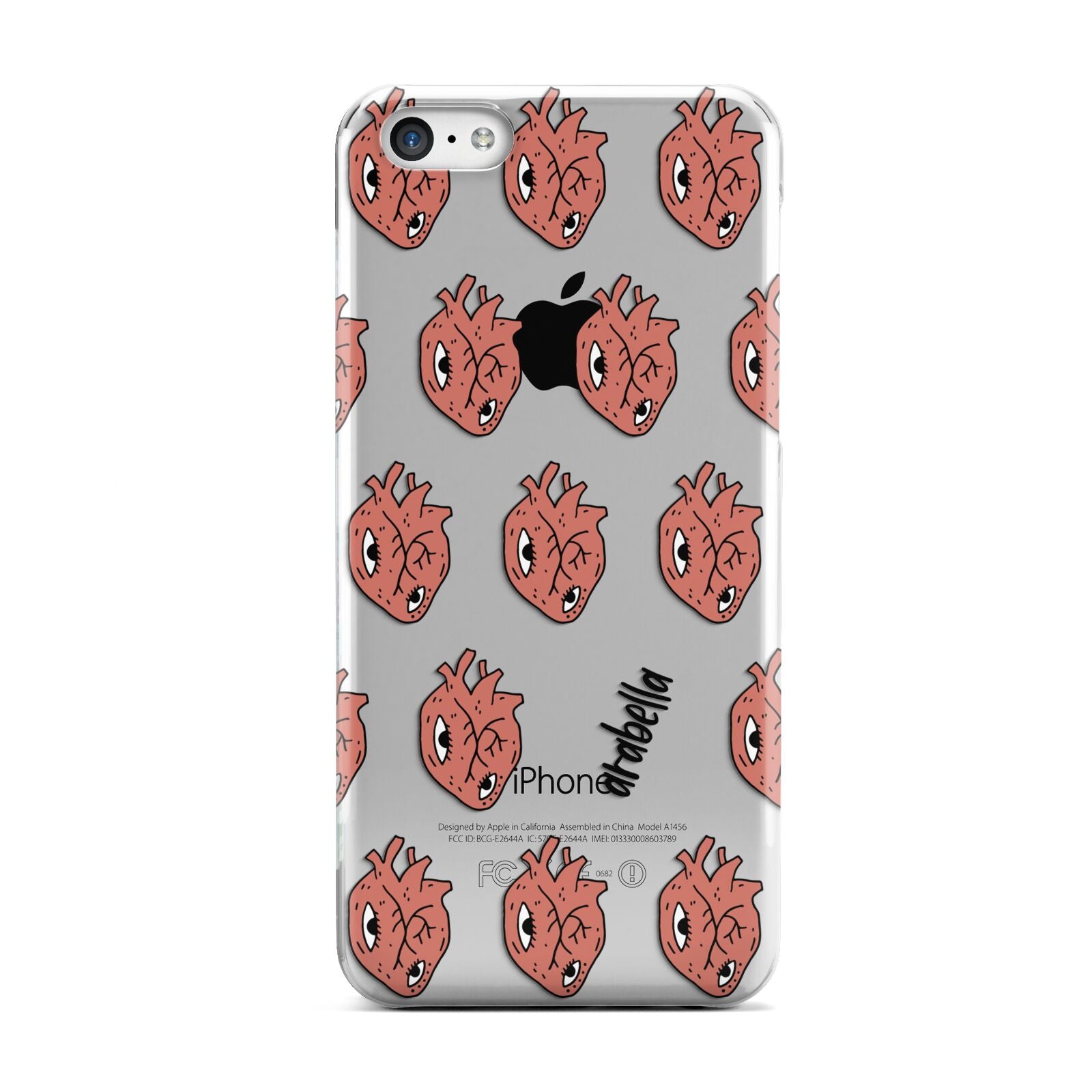 Heart Eyes Halloween Personalised Apple iPhone 5c Case