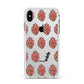 Heart Eyes Halloween Personalised Apple iPhone Xs Max Impact Case White Edge on Silver Phone