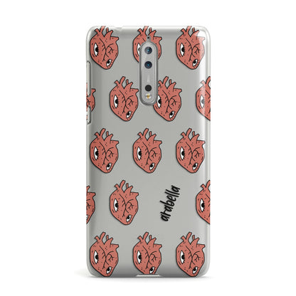 Heart Eyes Halloween Personalised Nokia Case