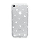 Heart Pattern iPhone 7 Bumper Case on Silver iPhone