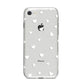 Heart Pattern iPhone 8 Bumper Case on Silver iPhone