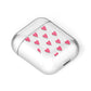 Heart Patterned AirPods Case Laid Flat