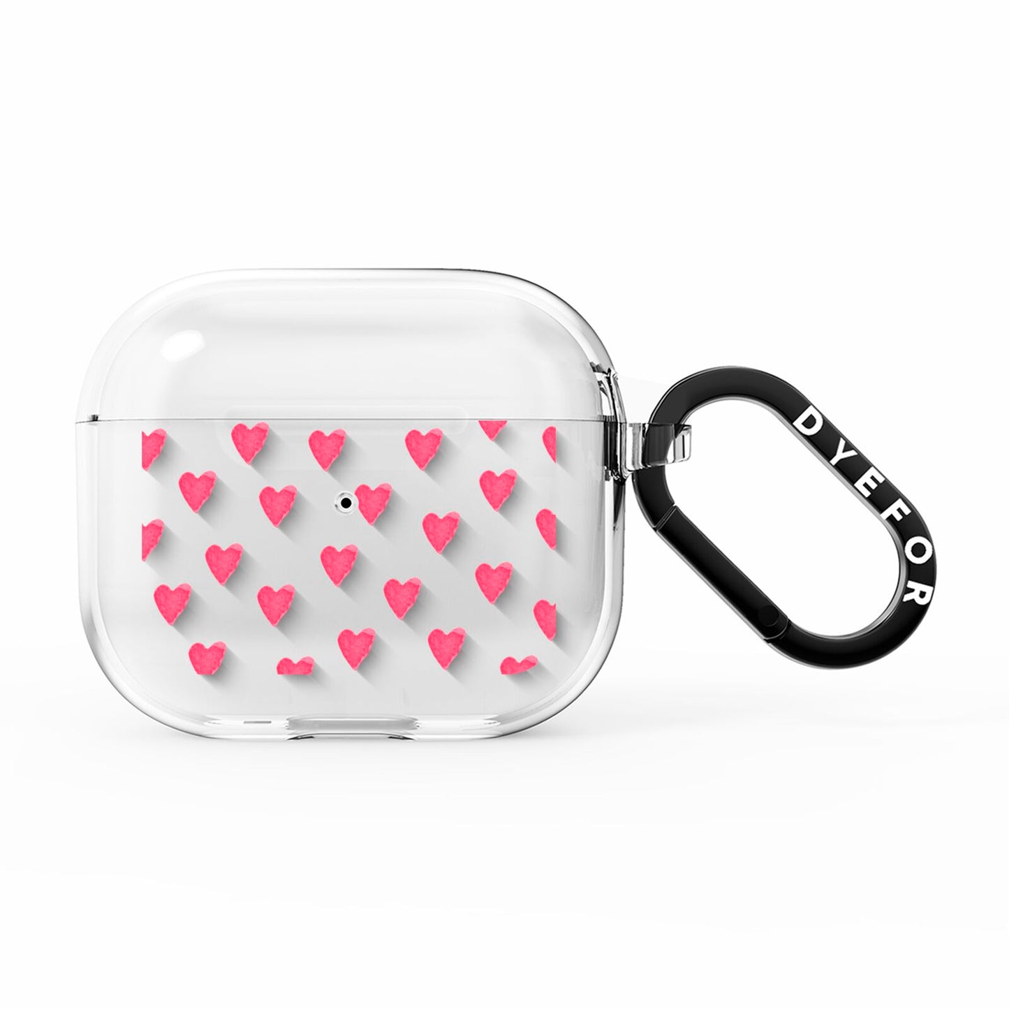 Heart Patterned AirPods Clear Case 3rd Gen