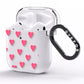 Heart Patterned AirPods Clear Case Side Image