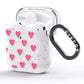 Heart Patterned AirPods Glitter Case Side Image