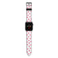 Heart Patterned Apple Watch Strap with Space Grey Hardware