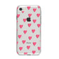 Heart Patterned iPhone 8 Bumper Case on Silver iPhone