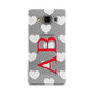 Heart Print Initials Samsung Galaxy A3 Case