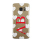 Heart Print Initials Samsung Galaxy Case