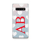 Heart Print Initials Samsung Galaxy S10 Plus Case