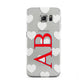 Heart Print Initials Samsung Galaxy S6 Case