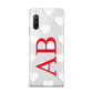 Heart Print Initials Sony Xperia 10 III Case
