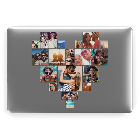 Heart Shaped Photo Montage Upload Apple MacBook Case