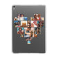 Heart Shaped Photo Montage Upload Apple iPad Grey Case