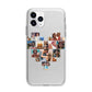 Heart Shaped Photo Montage Upload Apple iPhone 11 Pro in Silver with Bumper Case