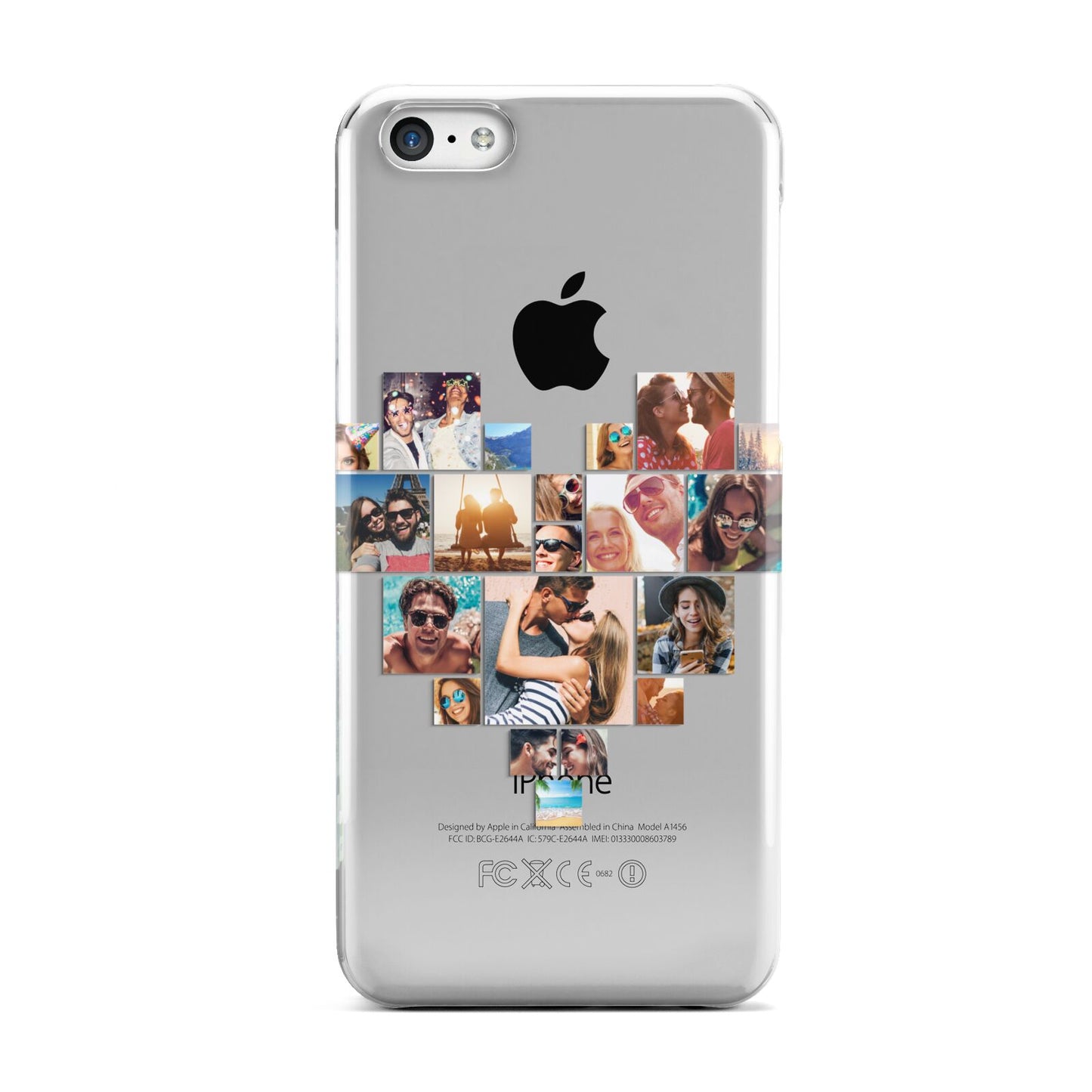 Heart Shaped Photo Montage Upload Apple iPhone 5c Case