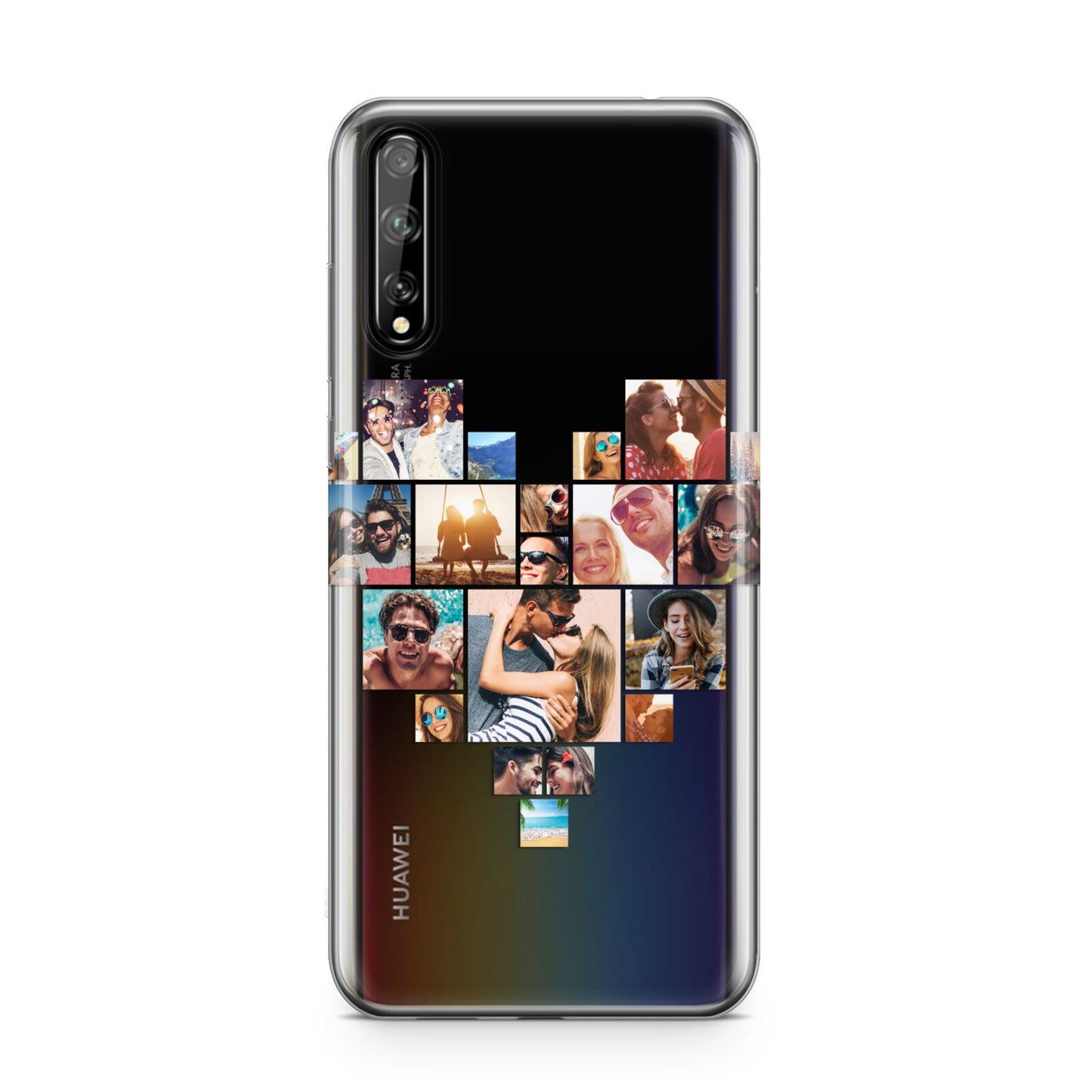 Heart Shaped Photo Montage Upload Huawei Enjoy 10s Phone Case