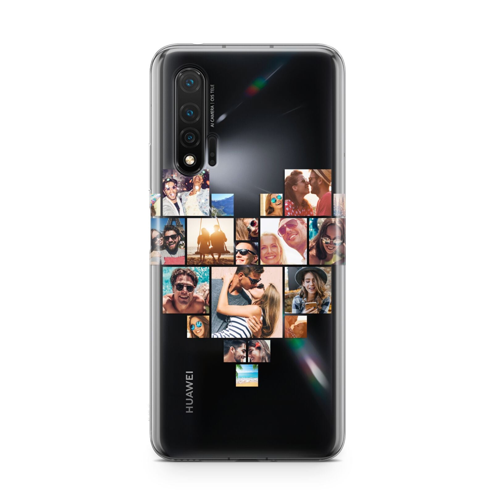 Heart Shaped Photo Montage Upload Huawei Nova 6 Phone Case