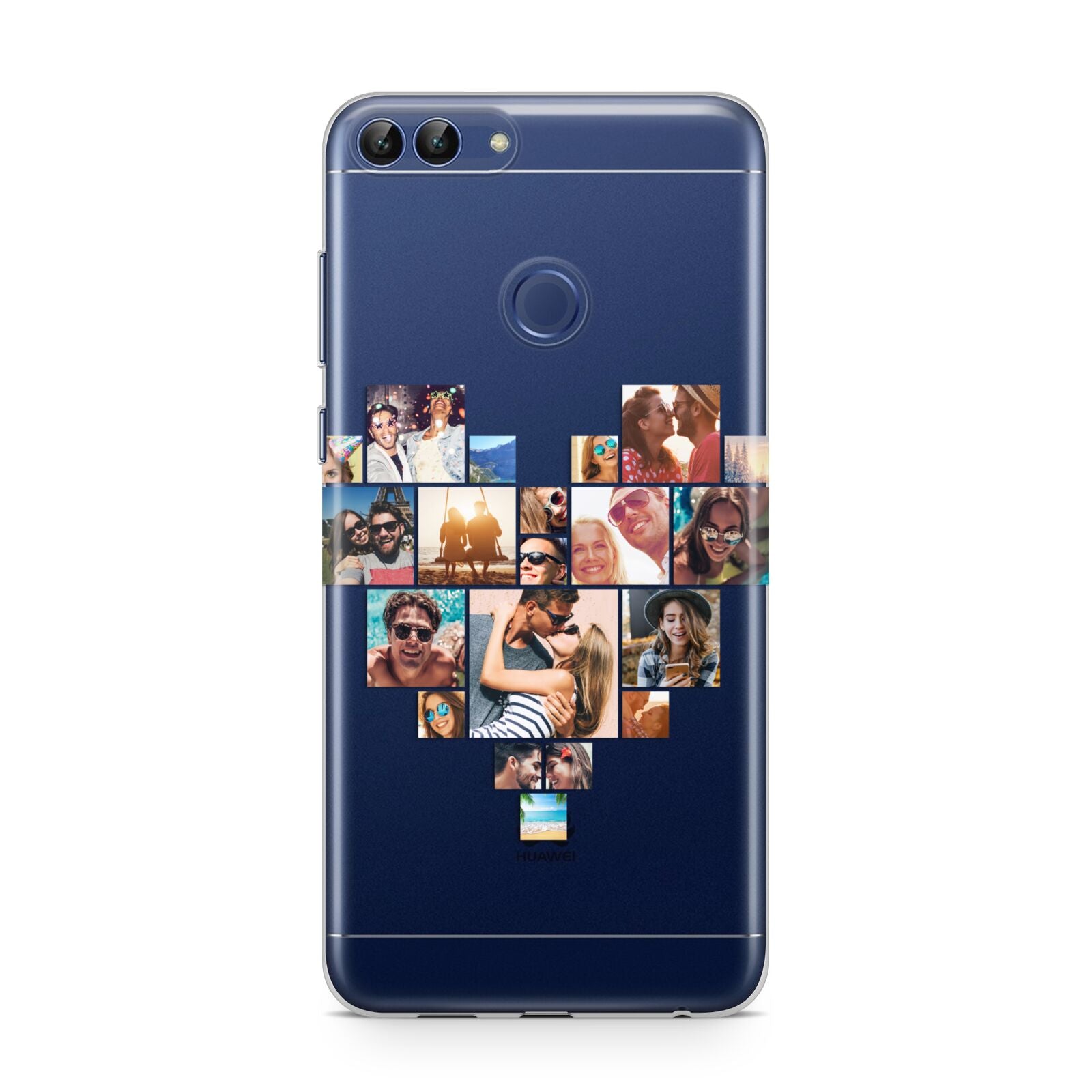 Heart Shaped Photo Montage Upload Huawei P Smart Case