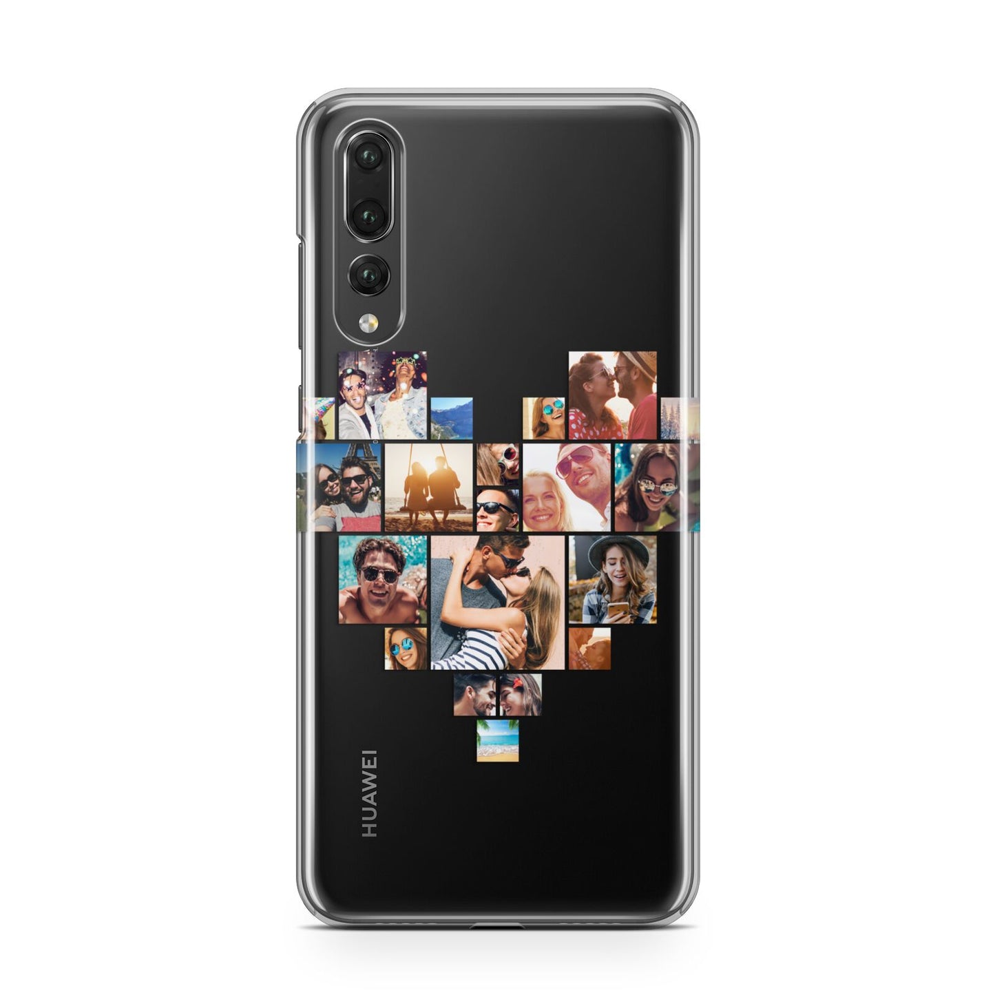 Heart Shaped Photo Montage Upload Huawei P20 Pro Phone Case