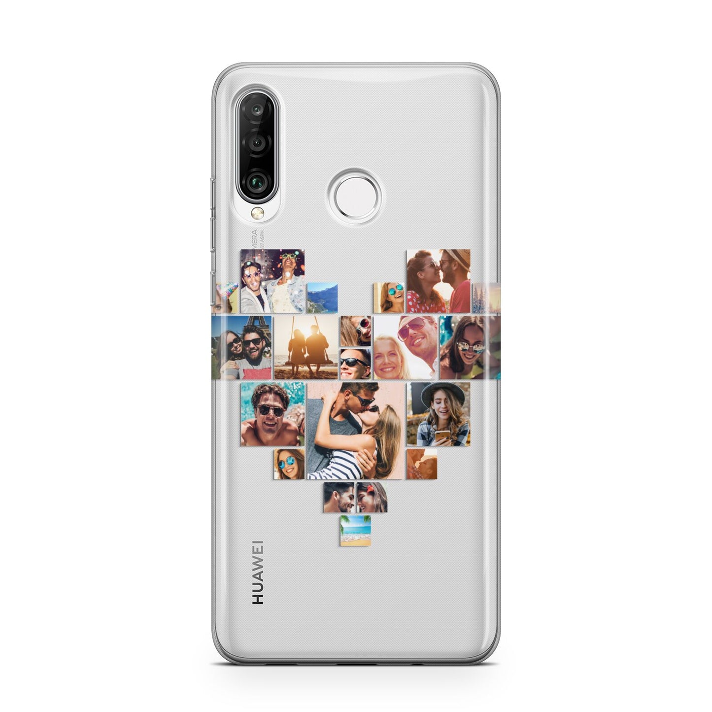 Heart Shaped Photo Montage Upload Huawei P30 Lite Phone Case