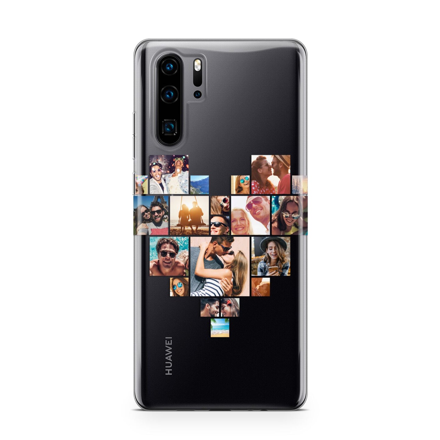 Heart Shaped Photo Montage Upload Huawei P30 Pro Phone Case