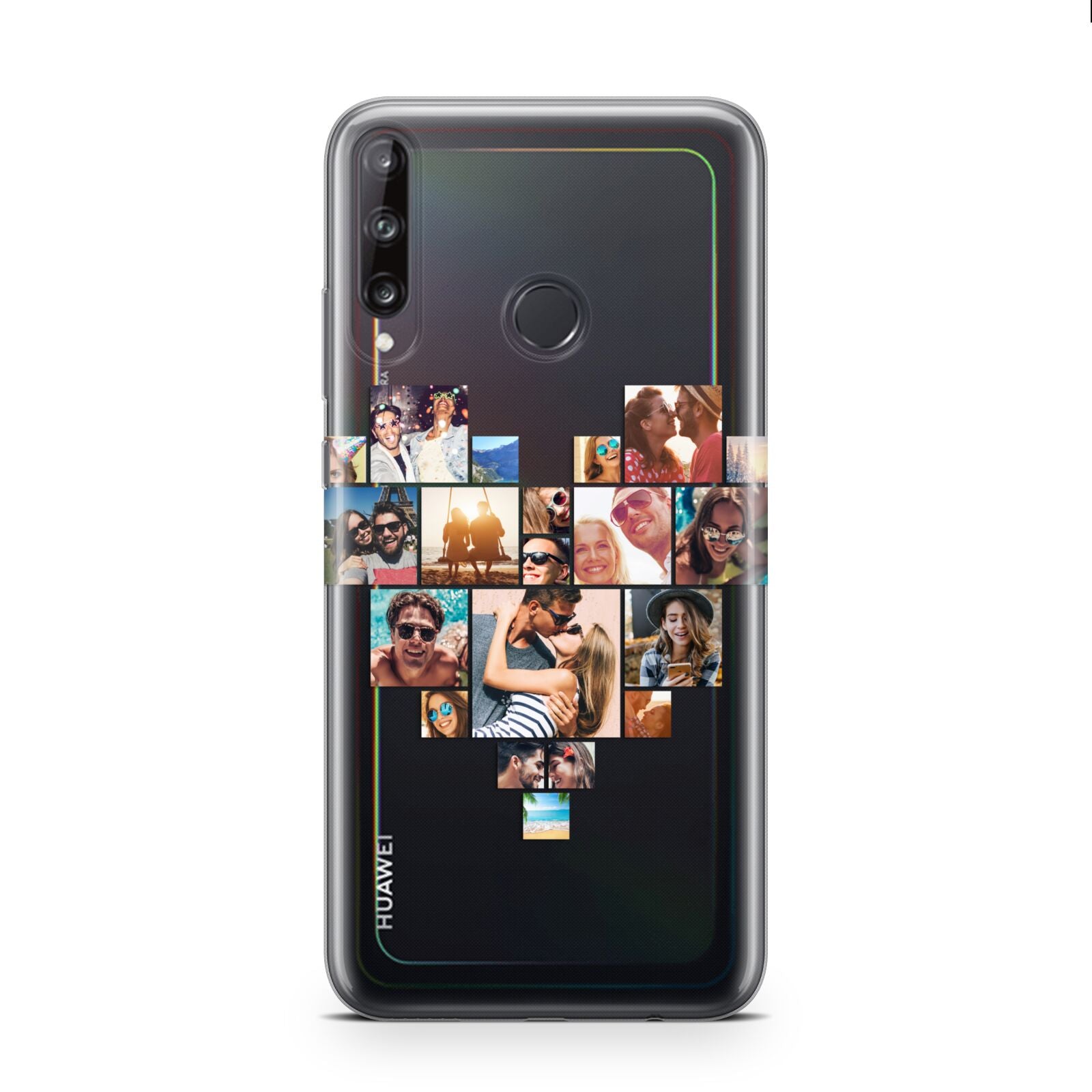 Heart Shaped Photo Montage Upload Huawei P40 Lite E Phone Case