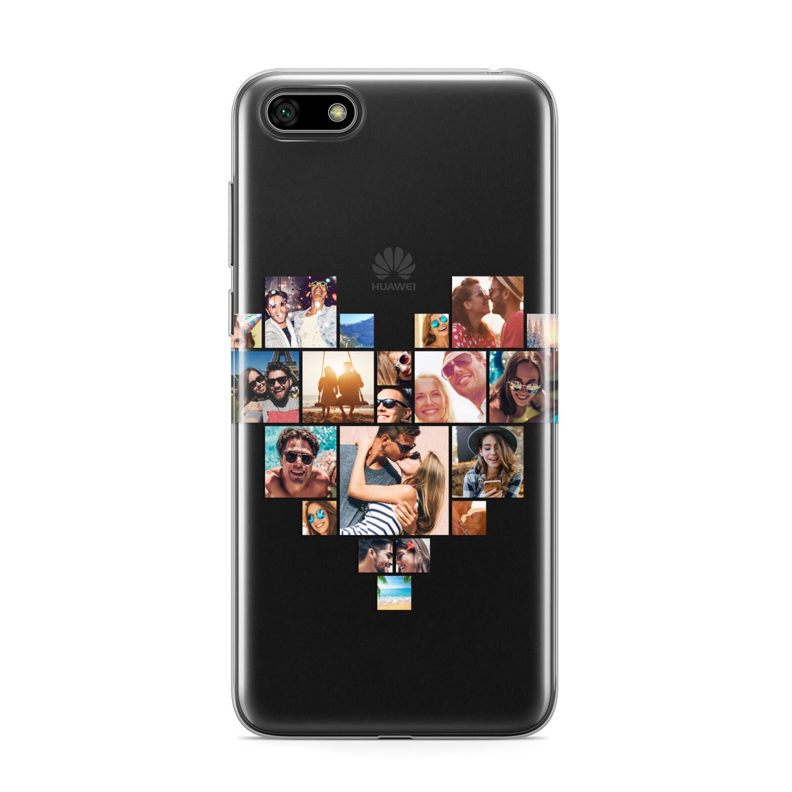 Heart Shaped Photo Montage Upload Huawei Y5 Prime 2018 Phone Case