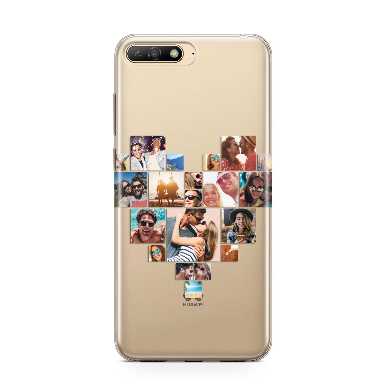 Heart Shaped Photo Montage Upload Huawei Y6 2018