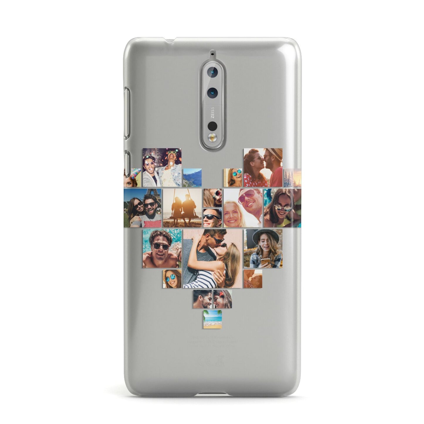Heart Shaped Photo Montage Upload Nokia Case
