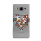 Heart Shaped Photo Montage Upload Samsung Galaxy A3 Case